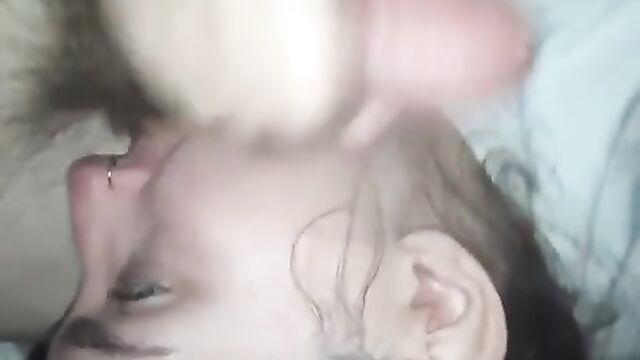 Amateur girl passionately sucking dick her boyfriend