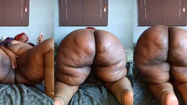 African Fat Ass Ssbbw Strip Teasing And Moaning