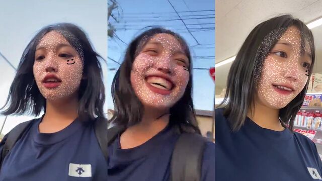 Sakura exposes her body while enjoying herself with intense passion