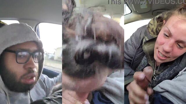 A racist street hooker gets a mouthful of cum from a gamer word