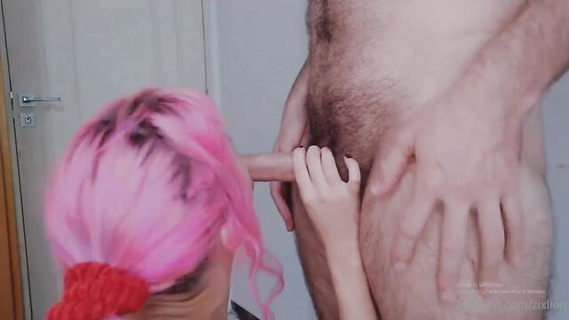 Delicious cum footjob with a sexy Brazilian slut who loves to play with feet