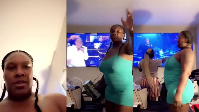 Big Ass Ebony with Huge Tits Gets Her Cunt Full of Cock