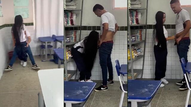 I fucked my girlfriend in the college classroom and she came