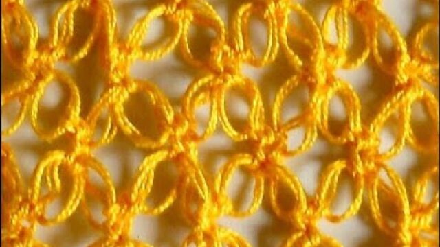 Узор Узел Соломона - Crochet pattern Solomon's knot - сетчатые и филейные