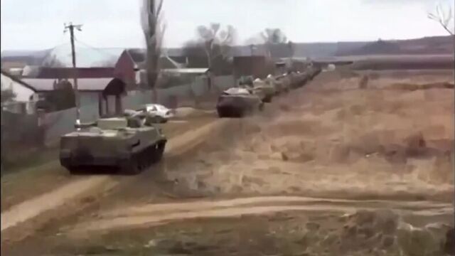 БМП-3 на границе с Украиной