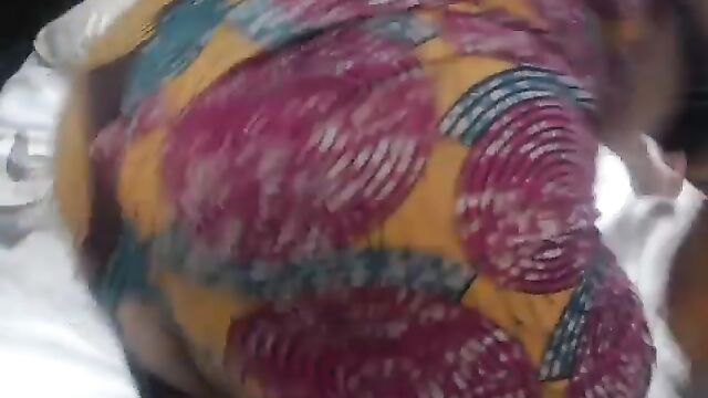 African beauty with huge boobs gets fucked hard by a big cock
