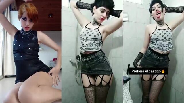 Fiore Holland 8, sexy brunette gets banged and facialized in bathroom