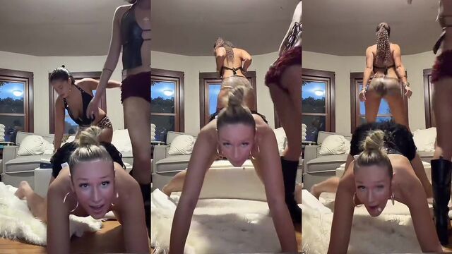 Twerking Snowbunny Rowwily & Friends on Tiktok Live