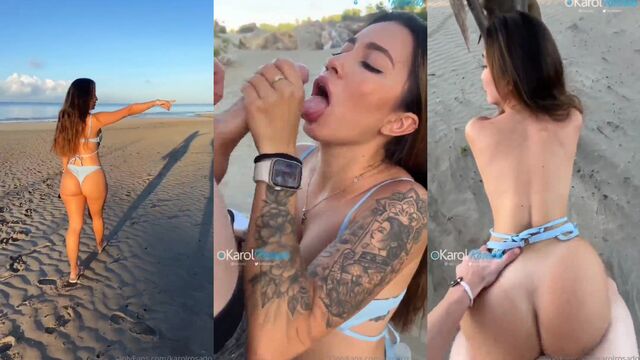 Sext latina gets fucked hard on the beach in this hot scene