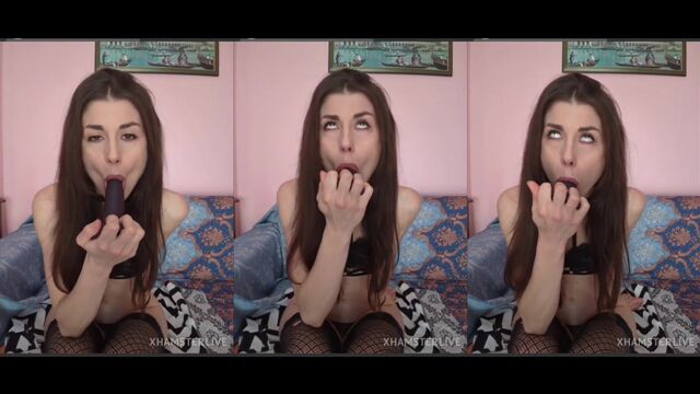 A sexy girl gives a blowjob to her boyfriend in this hot video