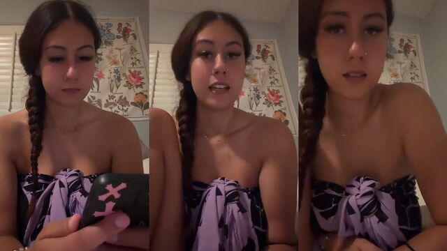 Big tit cleavage flash in 3:21 vid from TikTok live archive
