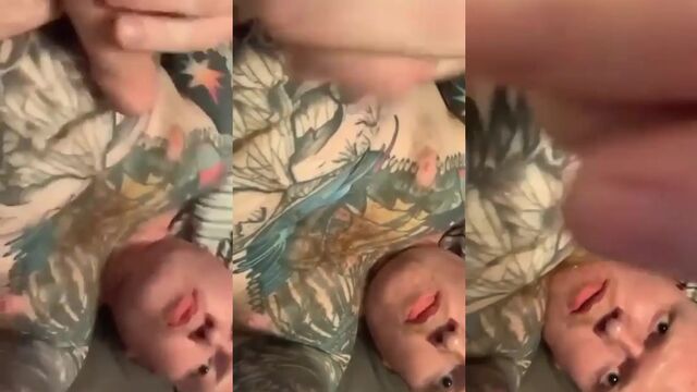 Hot UK guy Andy Mulhall cums all over his face in a steamy scene
