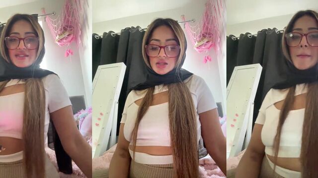A cute Arab girl is teasing in this hot video