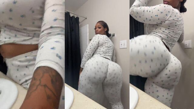 Phat black ass twerking is pure ebony pleasure