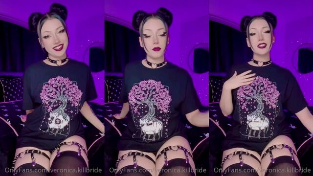A girl with a beautiful body shows her skills 2