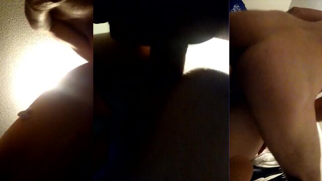A short video of a girl sitting on the camera