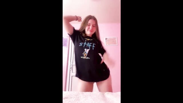 A stupid guy and his slutty girlfriend in a live stream