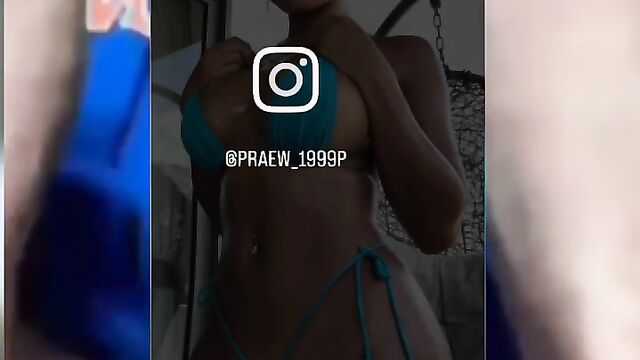 Asian hottie bleached her pussy to get fucked by a white cock in split screen