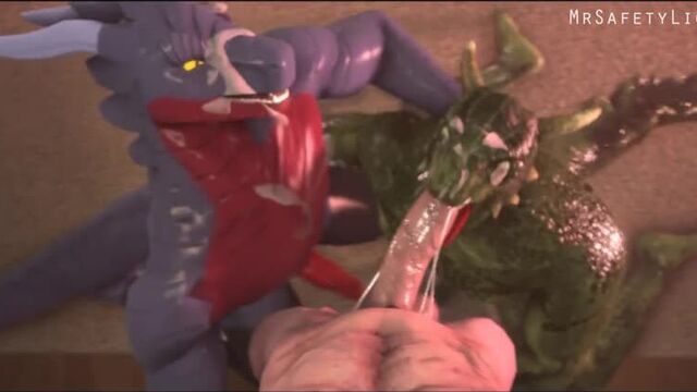 3d Yiff by MrSafetyLion Furry Porn E621 FYE Gay Scalies give you a wet sloppy blowjob pov