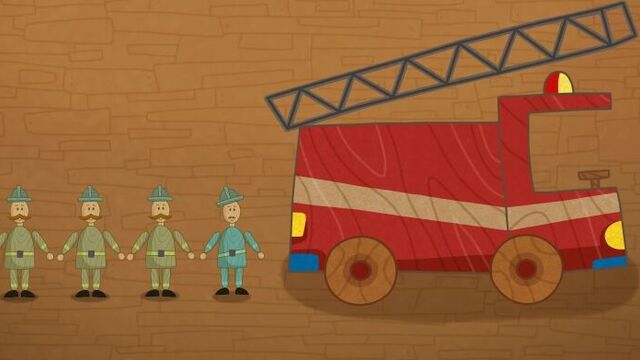 Новый мультсериал от Летающих зверей - МАШИНКИ - Пожарная машина - Развивающие мультики для детей