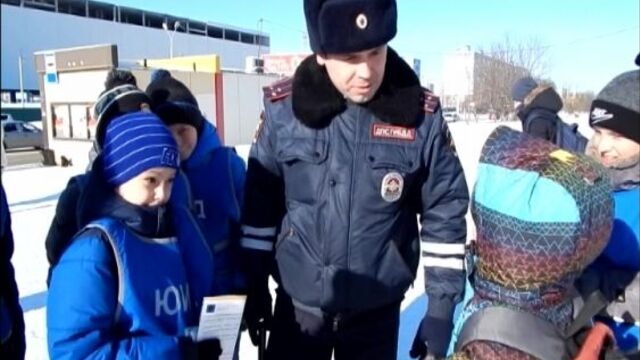 Юные инспекторы дорожного движения. Телекомпания "Эфир".