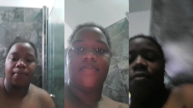 A Negona was exposed in the bathroom, showcasing her large breasts