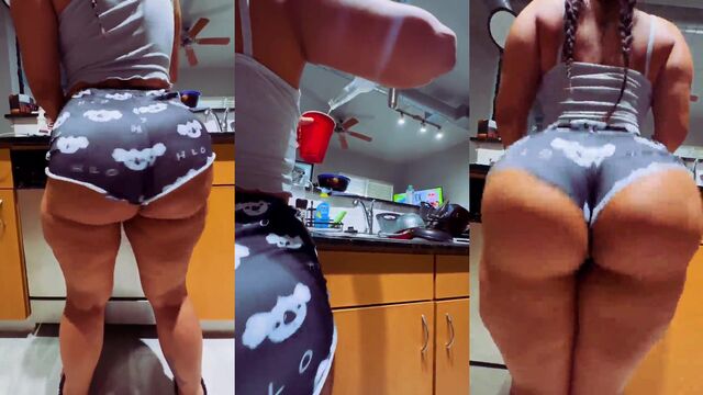 Wifey with a juicy ass will please her husband in bed