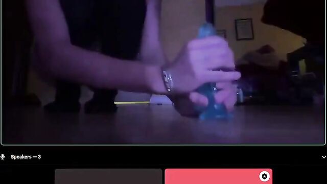 A girl's mom walked in on her using a dildo on cam for her boyfriend