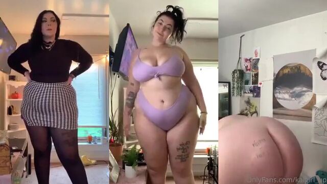 Chubby Latina girl takes shower and teases herself