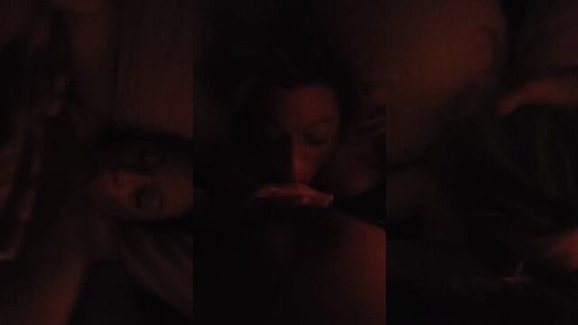 A blowjob from a girl who likes to have fun after a drink