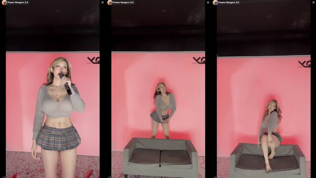 Big tits anime bouncing action on TikTok live stream
