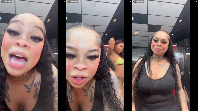 TikTok live with a stripper who performs with enthusiasm and skill