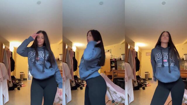 Busty teen bop Julia shows off her big tits and ass