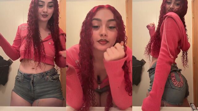 TikTok live GB4BY action with PAWG archive in underskirt