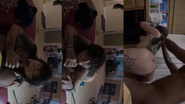 Tattooed Asian baddie gets pounded by BBC in intense session
