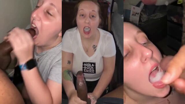 Blonde woman has sex with a black man and his big dick