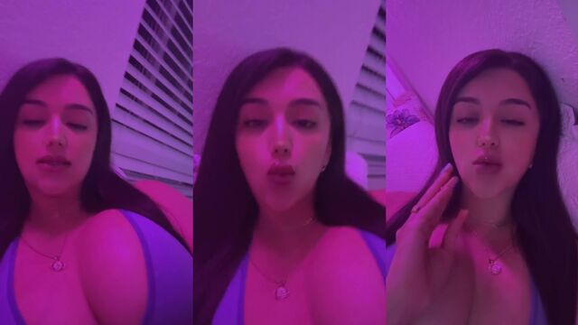 TikTok Live Archive: Bouncing Tits Cleavage and Tongue Action (Part 1)