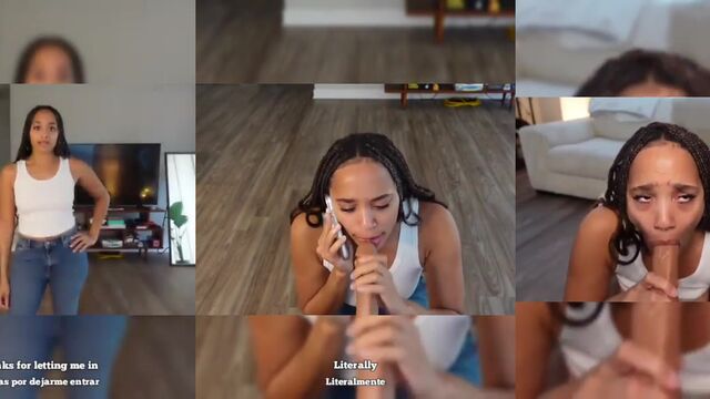She goes to her friend's house to ask him not to mess with her boyfriend, and she ends up being his toy