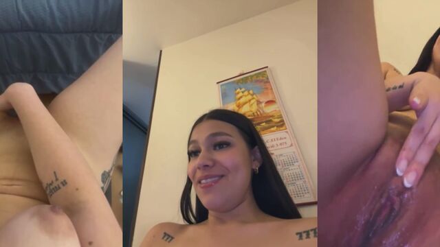 What the fuck? This girl is thinking dirty thoughts while fingering her pussy