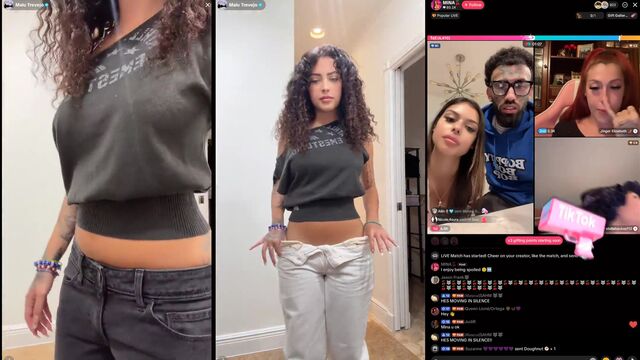 TikTok live M4LU trying on pierced pokies