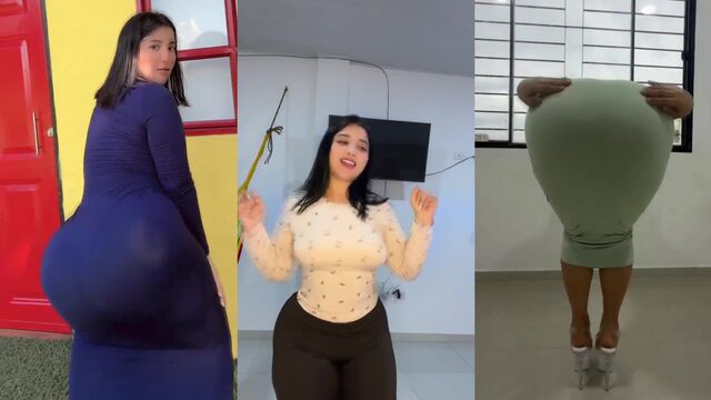 A fat Latin ass is being fucked and sucked by a big dick