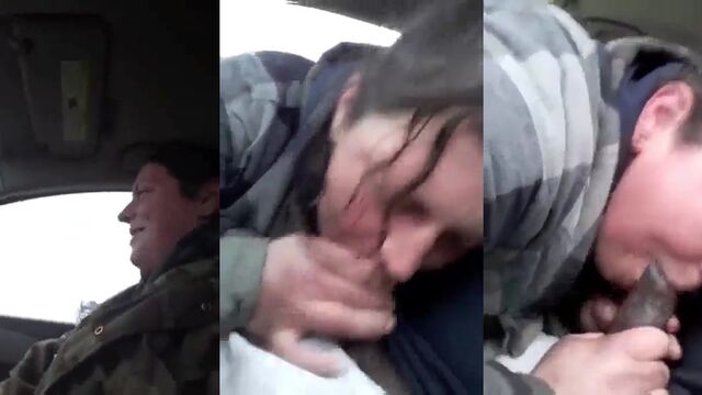 A woman was fucked in public for money by a stranger