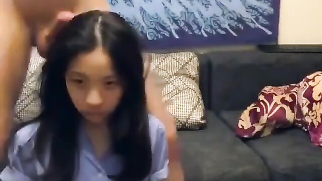 An Asian girl is having fun with her boyfriend number 7