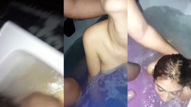 Sex in the jacuzzi - Kitzia Suarez