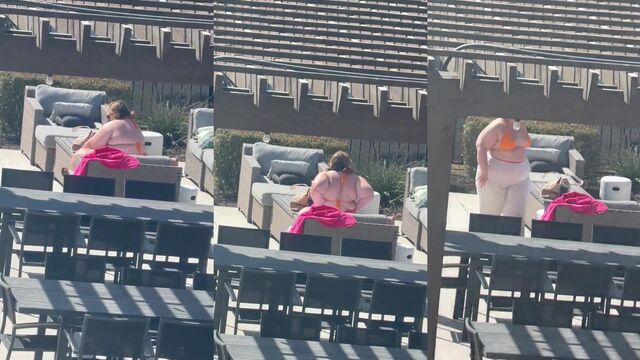 Bunch of wet pussies at the pool