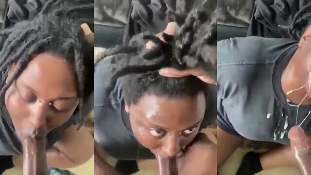 On a spiritual level, she received a cock for the head