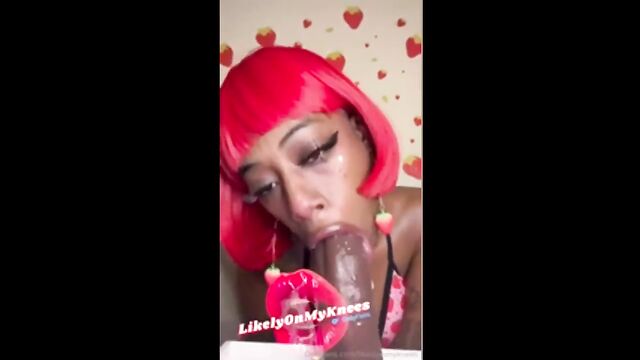 Ebony beauty with huge boobs gets her pussy railed hard by a horny ebony stud