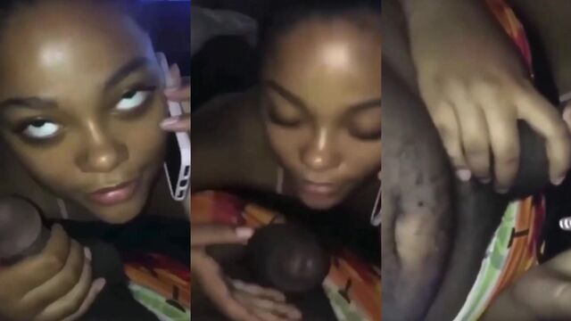 Ebony college cutie gets fucked by BBC while on the phone