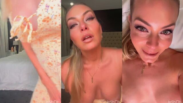 Hot MILF solo action with 2 dildos in her pussy