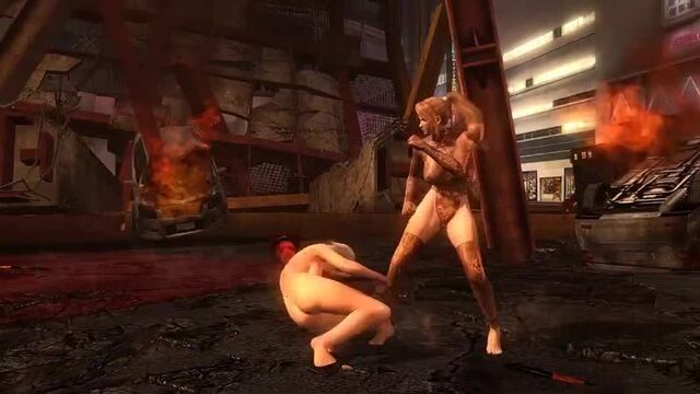 Dead Or Alive 5: Last Round — Sarah Bryant (Nude) VS Christie (Nude)
